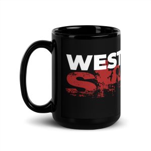 "West Coast Swing" Black Glossy Mug