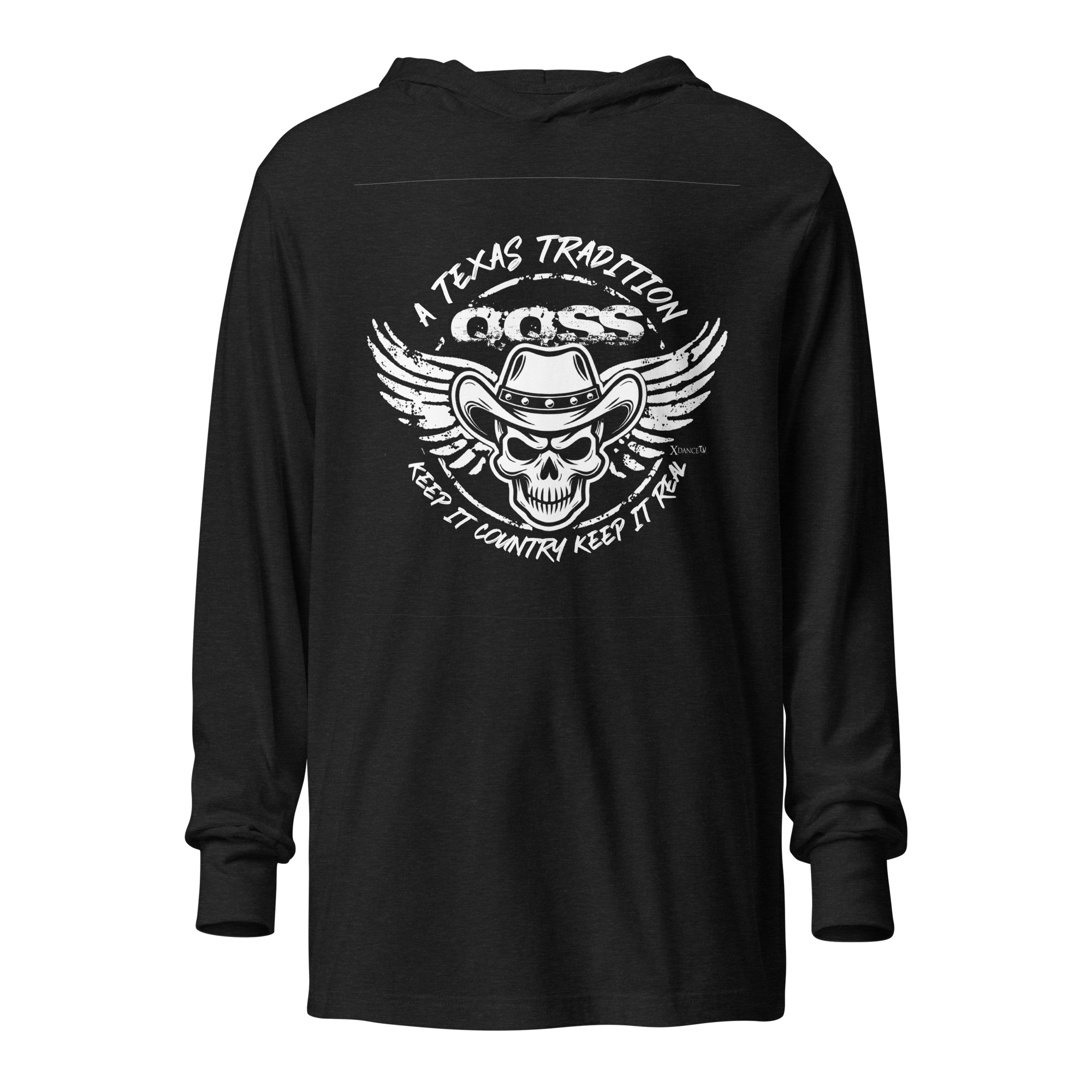 "QQSS Tradition" Hooded Long-Sleeve T-Shirt